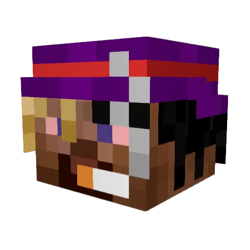 Callum2007s Minecraft avatar head, 3D render