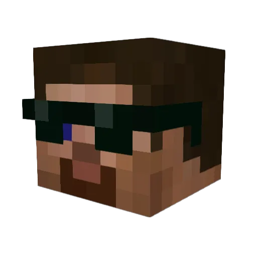 CallumSClarkson Minecraft avatar head, 3D render
