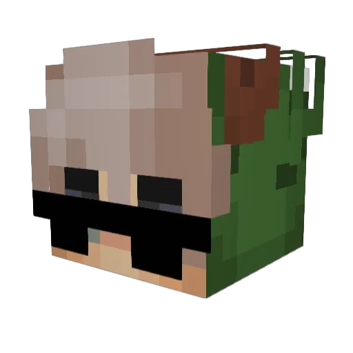 CallxedKxnocki Minecraft avatar head, 3D render