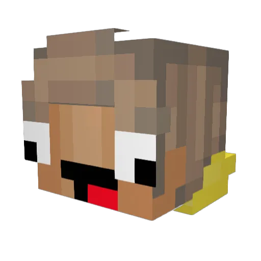 Calmon32 Minecraft avatar head, 3D render