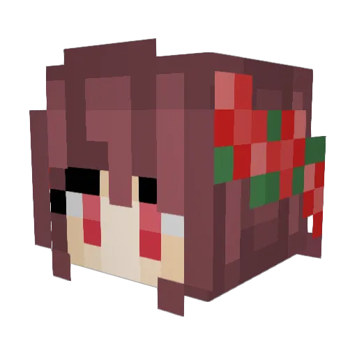 Caloclaust Minecraft avatar head, 3D render
