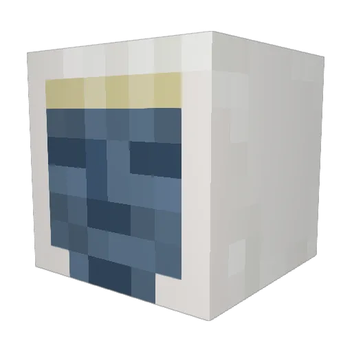 Calogeroo Minecraft avatar head, 3D render