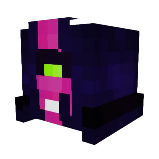 Calombos Minecraft avatar head, 3D render
