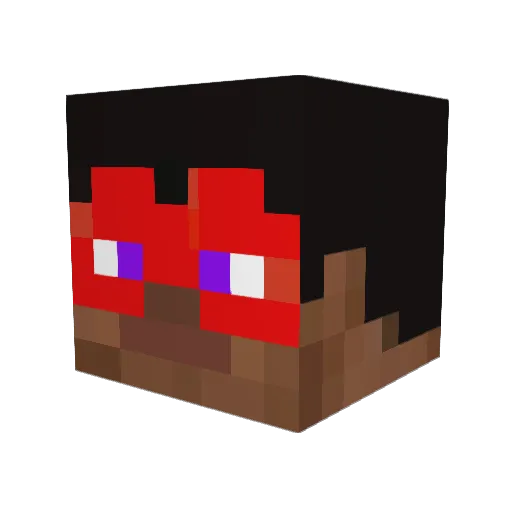 Caloomi Minecraft avatar head, 3D render