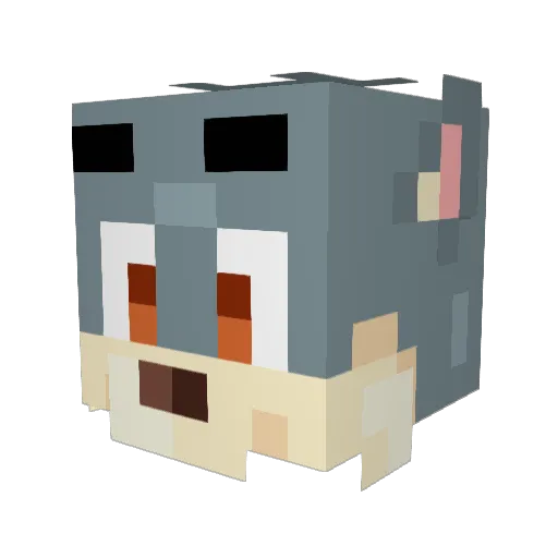 Calperio2005 Minecraft avatar head, 3D render