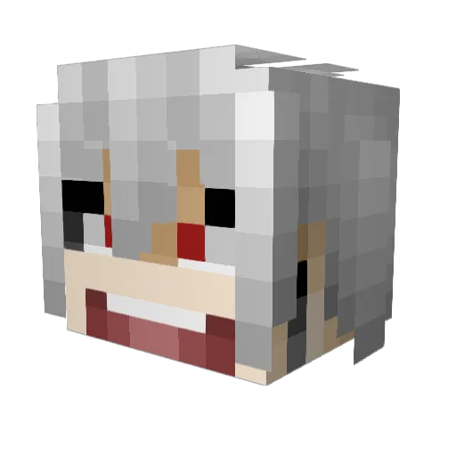 CalpisKoi Minecraft avatar head, 3D render