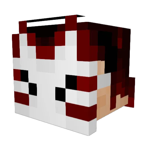CalsiferX Minecraft avatar head, 3D render