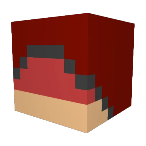 Calster57 Minecraft avatar head, 3D render