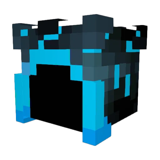 Calticman Minecraft avatar head, 3D render