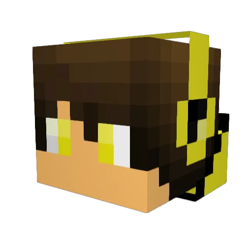 Calum240711 Minecraft avatar head, 3D render