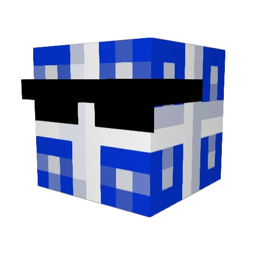 Calumet Minecraft avatar head, 3D render