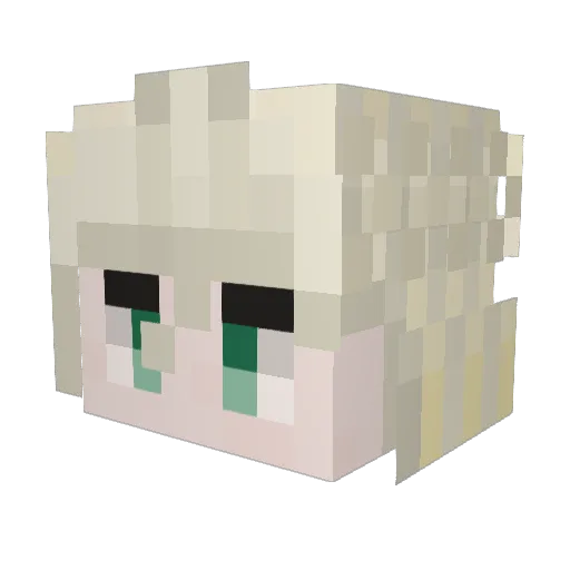 Calv1n0213 Minecraft avatar head, 3D render