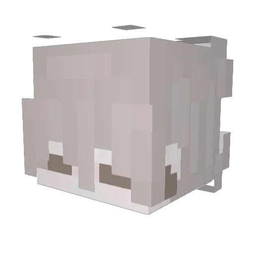 Calviero Minecraft avatar head, 3D render