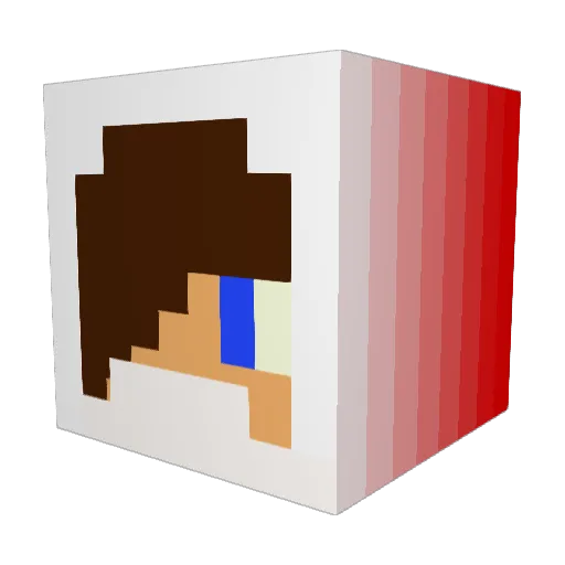 CalvinGrunies Minecraft avatar head, 3D render