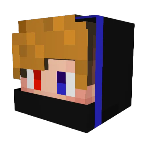 Calvin_NX Minecraft avatar head, 3D render