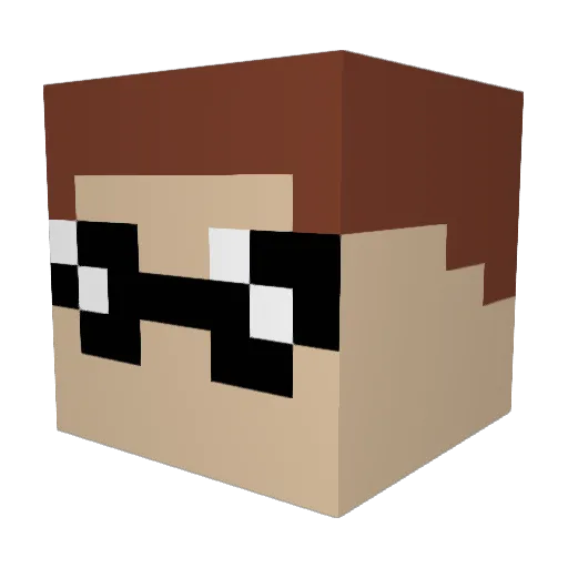 Calvin_is_a_g Minecraft avatar head, 3D render