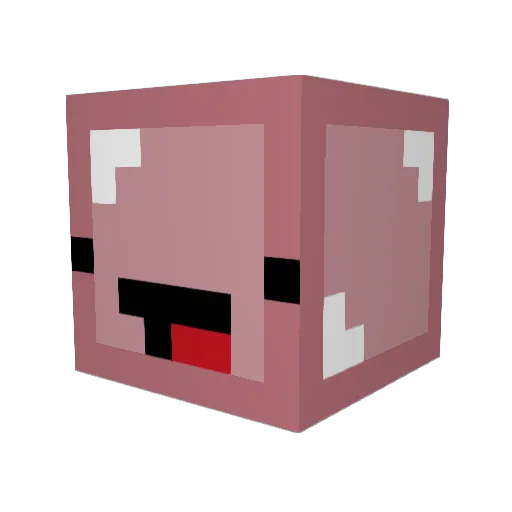 Calvitiee Minecraft avatar head, 3D render