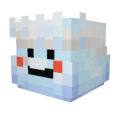 CalvitooSV Minecraft avatar head, 3D render
