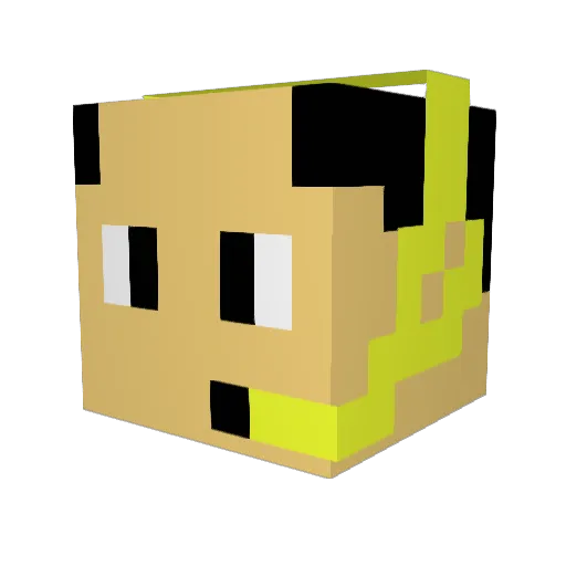CalvoDeCria_ Minecraft avatar head, 3D render