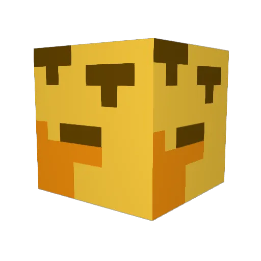 Calwardy Minecraft avatar head, 3D render