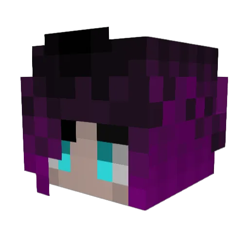 Calwena Minecraft avatar head, 3D render