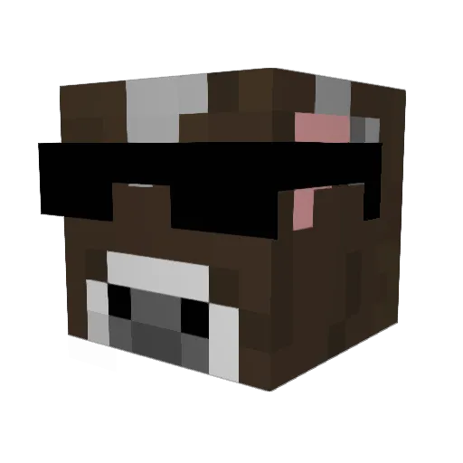 Calwil10 Minecraft avatar head, 3D render