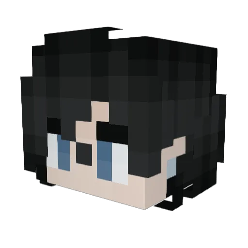 CalypsoNeurosis Minecraft avatar head, 3D render