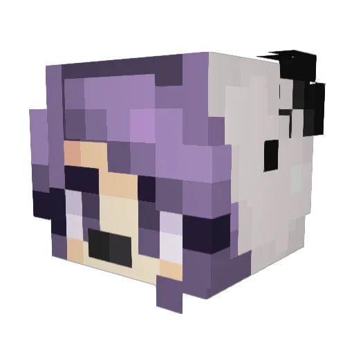 Calypsofear Minecraft avatar head, 3D render