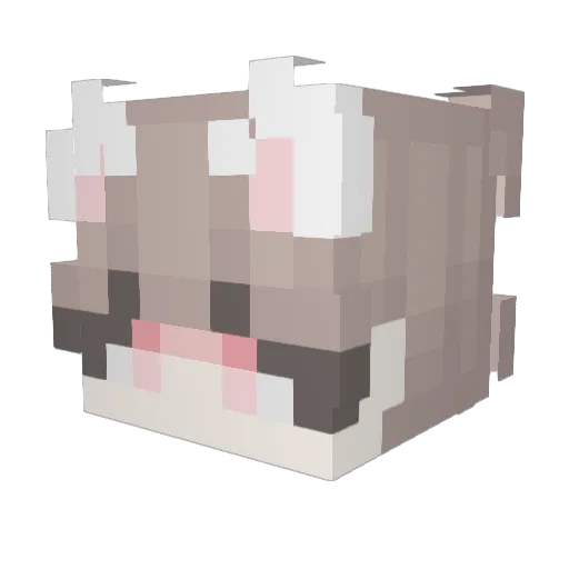 Calypsoxox Minecraft avatar head, 3D render