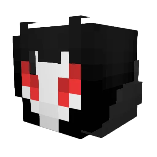 CalyptraFlame Minecraft avatar head, 3D render