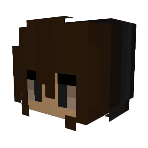Calzone02 Minecraft avatar head, 3D render