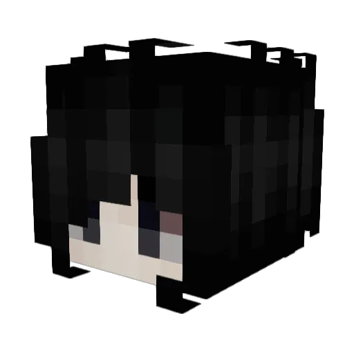 Calzoned Minecraft avatar head, 3D render