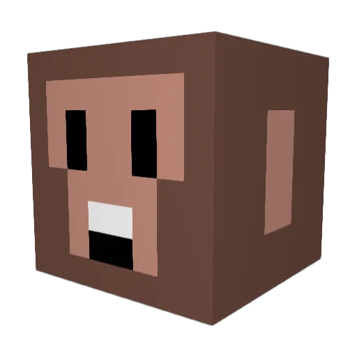 Calzy23 Minecraft avatar head, 3D render