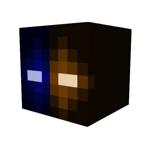 Cam11_ Minecraft avatar head, 3D render