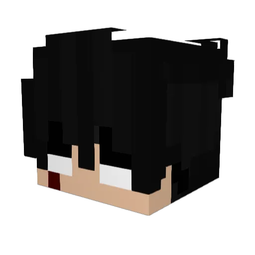 Cam1lox Minecraft avatar head, 3D render