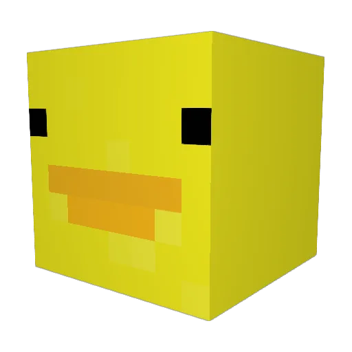 Cam2o Minecraft avatar head, 3D render
