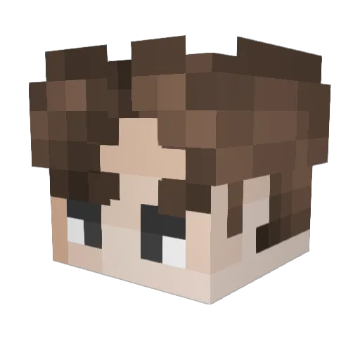 Cam4Dayz Minecraft avatar head, 3D render