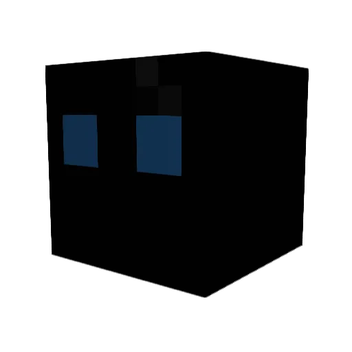 Cam808 Minecraft avatar head, 3D render