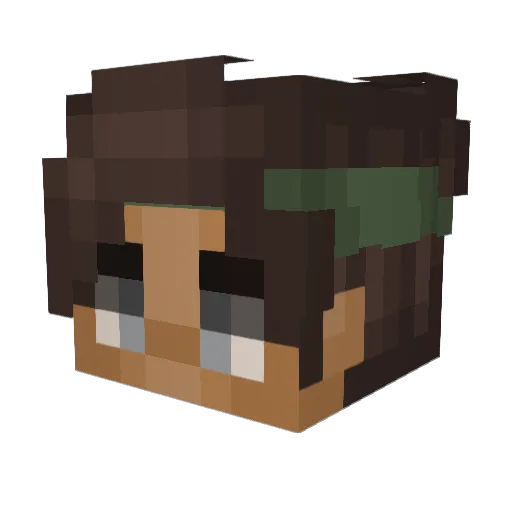 CamFoo_ Minecraft avatar head, 3D render
