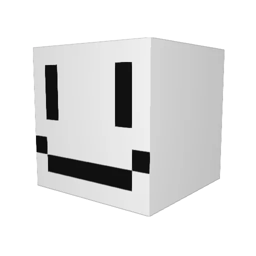 CamJC11 Minecraft avatar head, 3D render