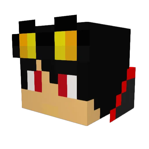 CamMan_ Minecraft avatar head, 3D render