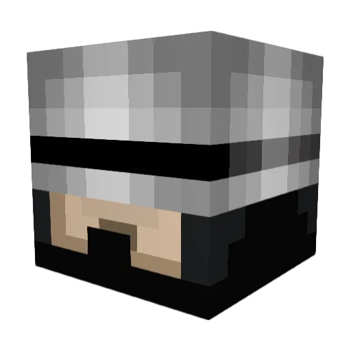 CamP1602 Minecraft avatar head, 3D render