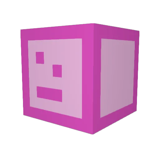 CamPuro Minecraft avatar head, 3D render