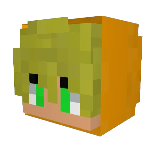 CamTheLemon Minecraft avatar head, 3D render