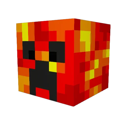 Cam_19 Minecraft avatar head, 3D render