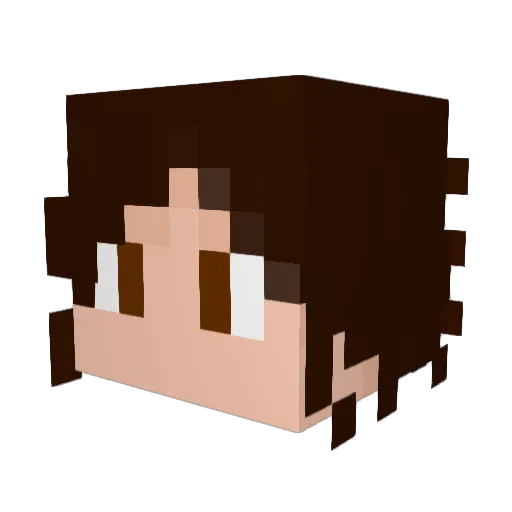 Cam_I_Am Minecraft avatar head, 3D render