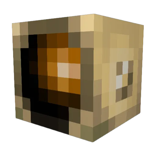 Cama_ Minecraft avatar head, 3D render