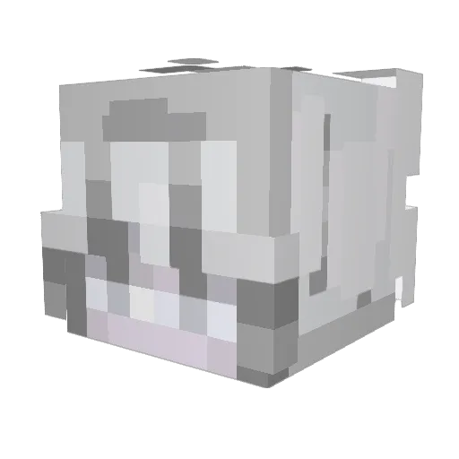 Camanance Minecraft avatar head, 3D render