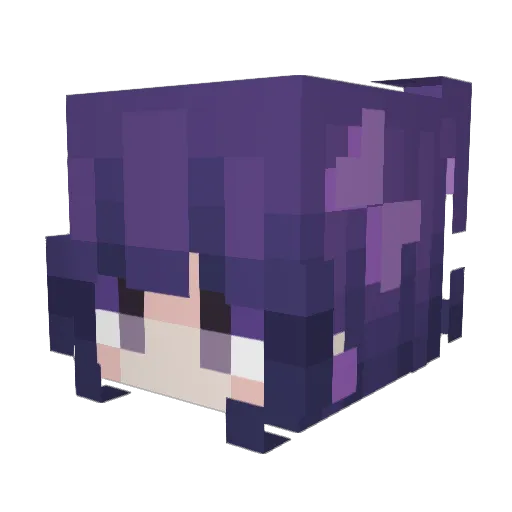 Camaren Minecraft avatar head, 3D render