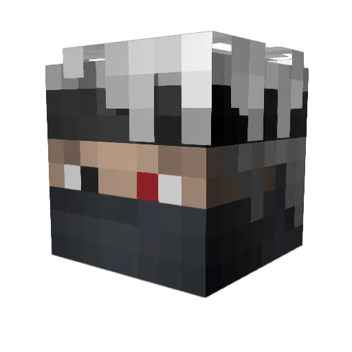 Camaro209 Minecraft avatar head, 3D render